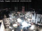 Archiv Foto Webcam Blick vom Ratshof auf den Marktplatz in Halle 17:00
