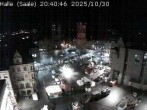 Archiv Foto Webcam Blick vom Ratshof auf den Marktplatz in Halle 19:00