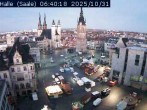 Archiv Foto Webcam Blick vom Ratshof auf den Marktplatz in Halle 05:00