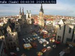 Archiv Foto Webcam Blick vom Ratshof auf den Marktplatz in Halle 07:00