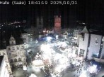 Archiv Foto Webcam Blick vom Ratshof auf den Marktplatz in Halle 17:00