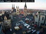 Archiv Foto Webcam Blick vom Ratshof auf den Marktplatz in Halle 06:00