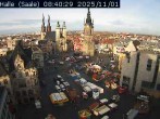 Archiv Foto Webcam Blick vom Ratshof auf den Marktplatz in Halle 07:00