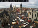 Archiv Foto Webcam Blick vom Ratshof auf den Marktplatz in Halle 09:00