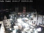 Archiv Foto Webcam Blick vom Ratshof auf den Marktplatz in Halle 17:00