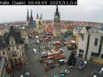 Archiv Foto Webcam Blick vom Ratshof auf den Marktplatz in Halle 07:00
