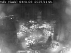 Archiv Foto Webcam Blick vom Ratshof auf den Marktplatz in Halle 03:00