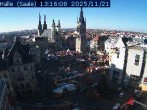Archiv Foto Webcam Blick vom Ratshof auf den Marktplatz in Halle 12:00