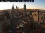 Archiv Foto Webcam Blick vom Ratshof auf den Marktplatz in Halle 14:00