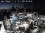 Archiv Foto Webcam Blick vom Ratshof auf den Marktplatz in Halle 16:00