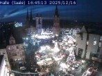 Archiv Foto Webcam Blick vom Ratshof auf den Marktplatz in Halle 15:00