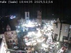 Archiv Foto Webcam Blick vom Ratshof auf den Marktplatz in Halle 17:00
