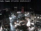 Archiv Foto Webcam Blick vom Ratshof auf den Marktplatz in Halle 06:00