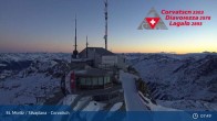 Archiv Foto Webcam Blick vom Corvatsch zum Silvaplanersee 07:00