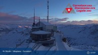 Archiv Foto Webcam Blick vom Corvatsch zum Silvaplanersee 07:00