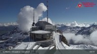 Archiv Foto Webcam Blick vom Corvatsch zum Silvaplanersee 08:00
