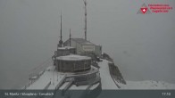 Archiv Foto Webcam Blick vom Corvatsch zum Silvaplanersee 16:00