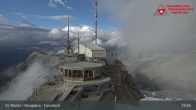 Archiv Foto Webcam Blick vom Corvatsch zum Silvaplanersee 18:00