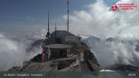 Archiv Foto Webcam Blick vom Corvatsch zum Silvaplanersee 08:00