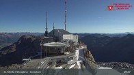 Archiv Foto Webcam Blick vom Corvatsch zum Silvaplanersee 08:00