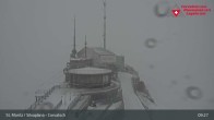 Archiv Foto Webcam Blick vom Corvatsch zum Silvaplanersee 08:00