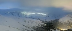 Archived image Webcam Panoramic view from Rothorn 01:00