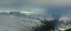 Archived image Webcam Panoramic view from Rothorn 23:00