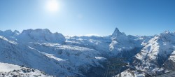 Archived image Webcam Panoramic view from Rothorn 13:00