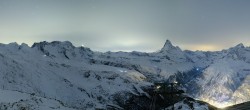 Archived image Webcam Panoramic view from Rothorn 23:00