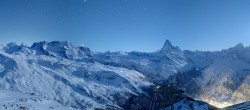 Archived image Webcam Panoramic view from Rothorn 23:00