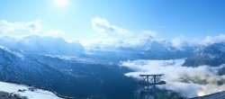 Archiv Foto Webcam Panoramablick vom Rothorn 23:00