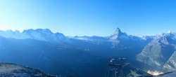 Archived image Webcam Panoramic view from Rothorn 23:00