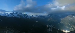 Archiv Foto Webcam Panoramablick vom Rothorn 23:00