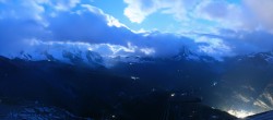 Archiv Foto Webcam Panoramablick vom Rothorn 21:00