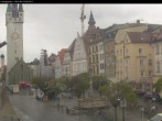 Archiv Foto Webcam Straubing: Blick auf den Stadtturm und Ludwigsplatz 07:00