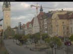 Archiv Foto Webcam Straubing: Blick auf den Stadtturm und Ludwigsplatz 05:00