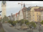 Archiv Foto Webcam Straubing: Blick auf den Stadtturm und Ludwigsplatz 02:00