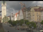 Archiv Foto Webcam Straubing: Blick auf den Stadtturm und Ludwigsplatz 09:00
