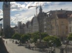 Archiv Foto Webcam Straubing: Blick auf den Stadtturm und Ludwigsplatz 15:00