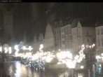 Archiv Foto Webcam Straubing: Blick auf den Stadtturm und Ludwigsplatz 23:00