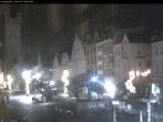 Archiv Foto Webcam Straubing: Blick auf den Stadtturm und Ludwigsplatz 23:00