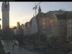 Archiv Foto Webcam Straubing: Blick auf den Stadtturm und Ludwigsplatz 15:00