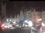 Archiv Foto Webcam Straubing: Blick auf den Stadtturm und Ludwigsplatz 23:00