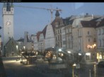 Archiv Foto Webcam Straubing: Blick auf den Stadtturm und Ludwigsplatz 05:00