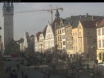 Archiv Foto Webcam Straubing: Blick auf den Stadtturm und Ludwigsplatz 11:00