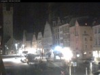 Archiv Foto Webcam Straubing: Blick auf den Stadtturm und Ludwigsplatz 23:00