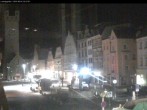 Archiv Foto Webcam Straubing: Blick auf den Stadtturm und Ludwigsplatz 01:00