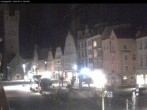 Archiv Foto Webcam Straubing: Blick auf den Stadtturm und Ludwigsplatz 23:00