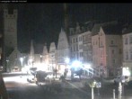 Archiv Foto Webcam Straubing: Blick auf den Stadtturm und Ludwigsplatz 01:00