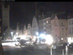 Archiv Foto Webcam Straubing: Blick auf den Stadtturm und Ludwigsplatz 23:00